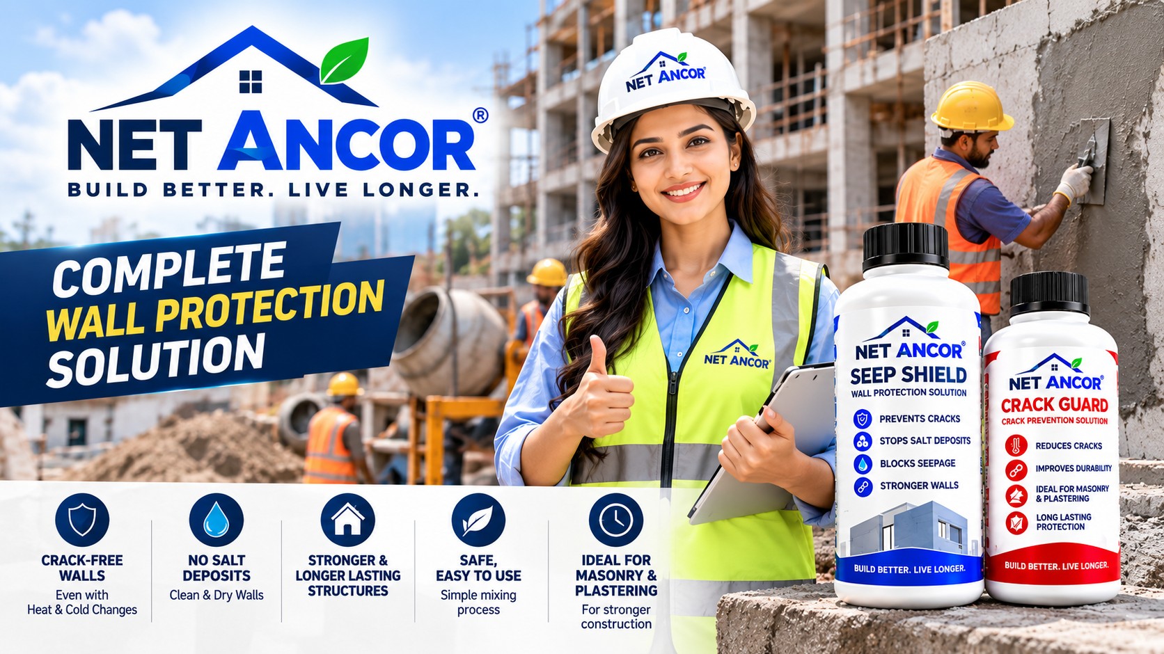 Net Ancor complete wall protection advertisement